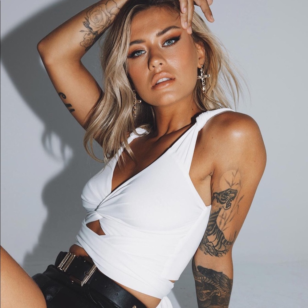 NWT Princess Polly wrap crop top